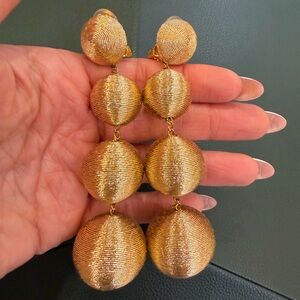 Rebecca de Ravenel rose gold Les bonbons clip on earrings never worn